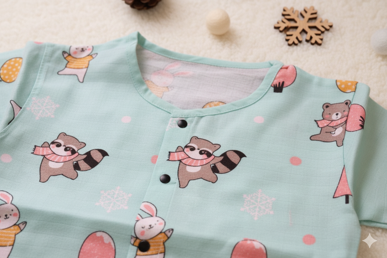 Muslin Half Sleeve Coord Set – Soft Cotton Baby Outfit (0–3 Years)