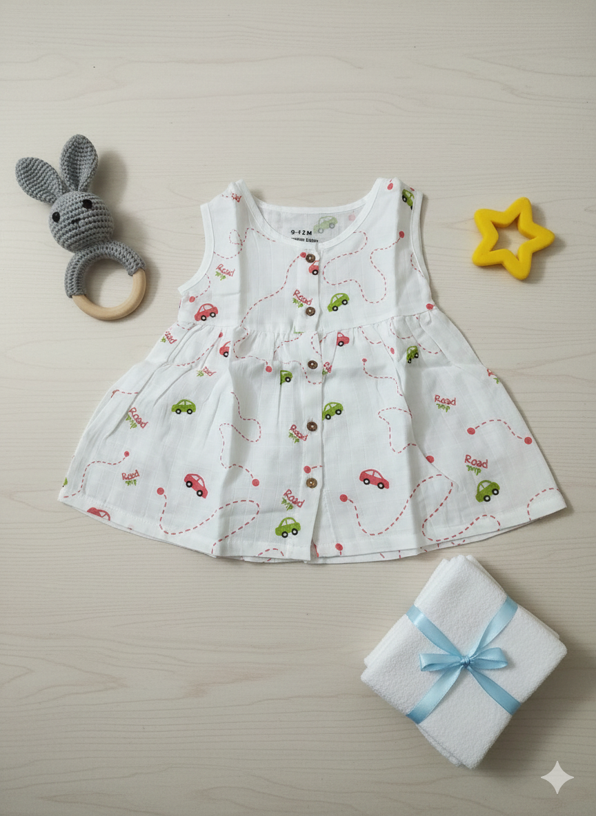 Cotton baby dress for summer – breathable kids wear in India