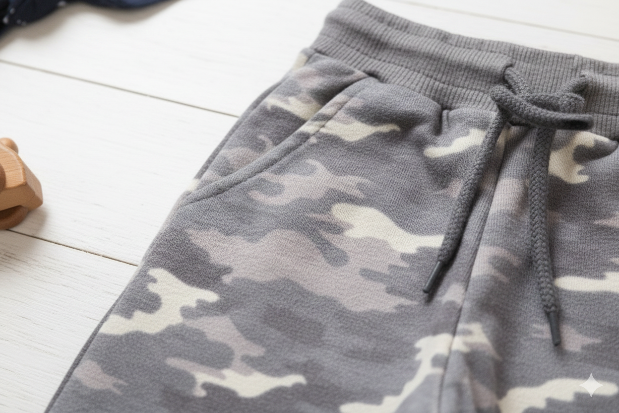 Little Commander Cotton Camo Co-Ord Set for Babies