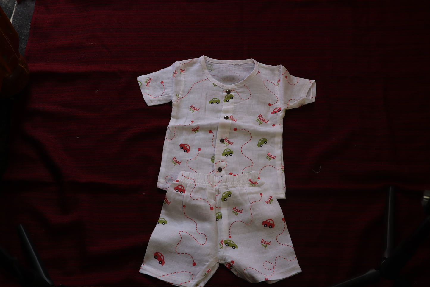 Muslin Half Sleeve Coord Set