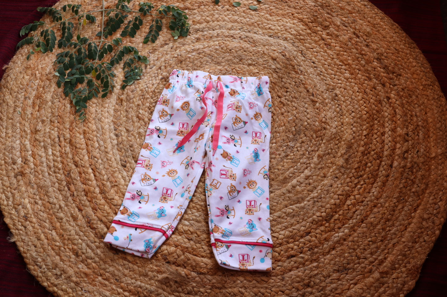 Kids Cotton Nightsuit | Animal Print Shirt & Pyjama Sleep Set