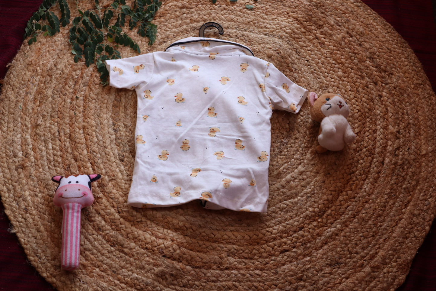 Cotton Duck Print Baby Nightsuit Set