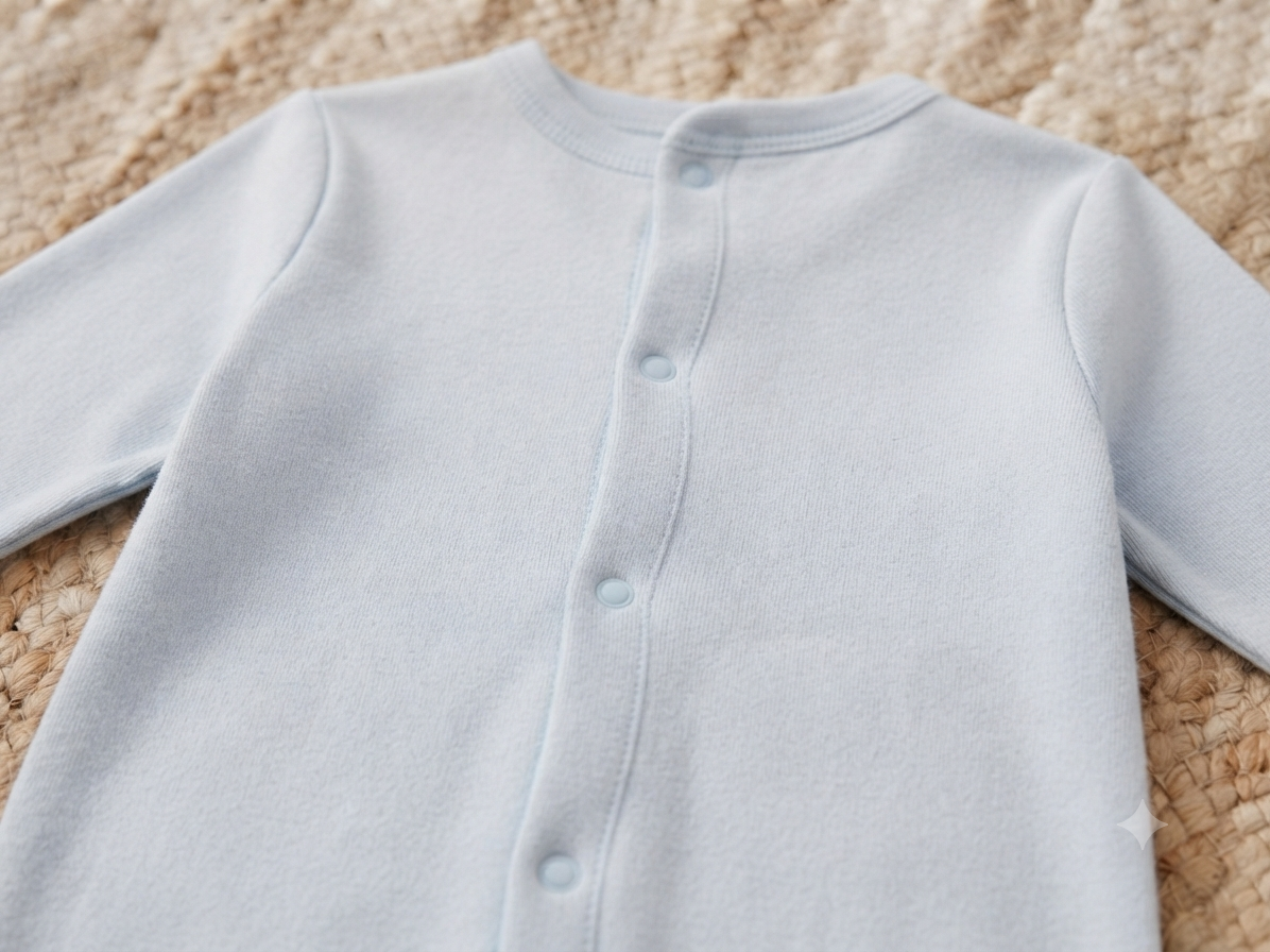 Soft Cotton Footed Sleepsuit Romper for Babies, Pack of 3, Blue Collection