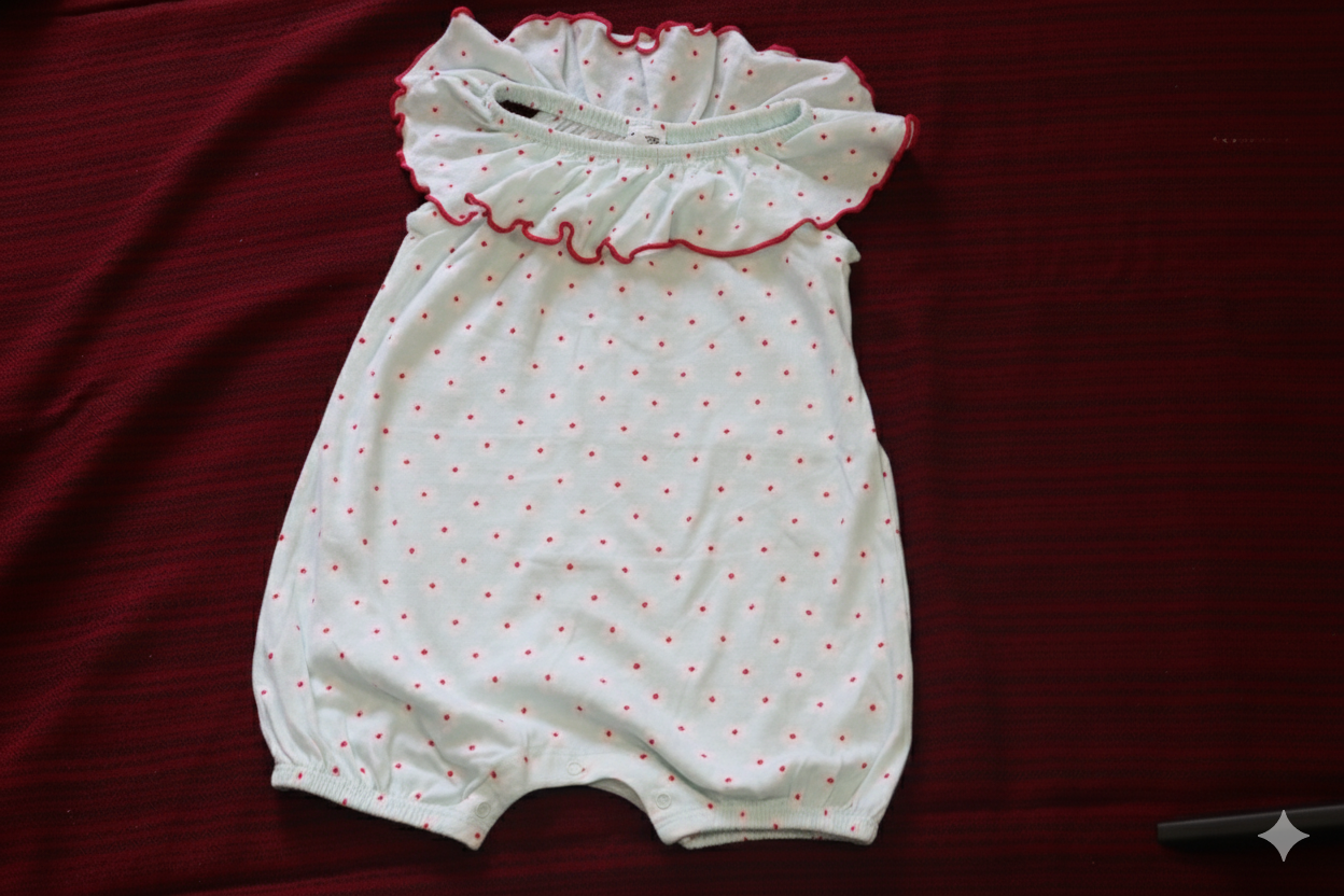 Baby Girl Summer Bubble Romper