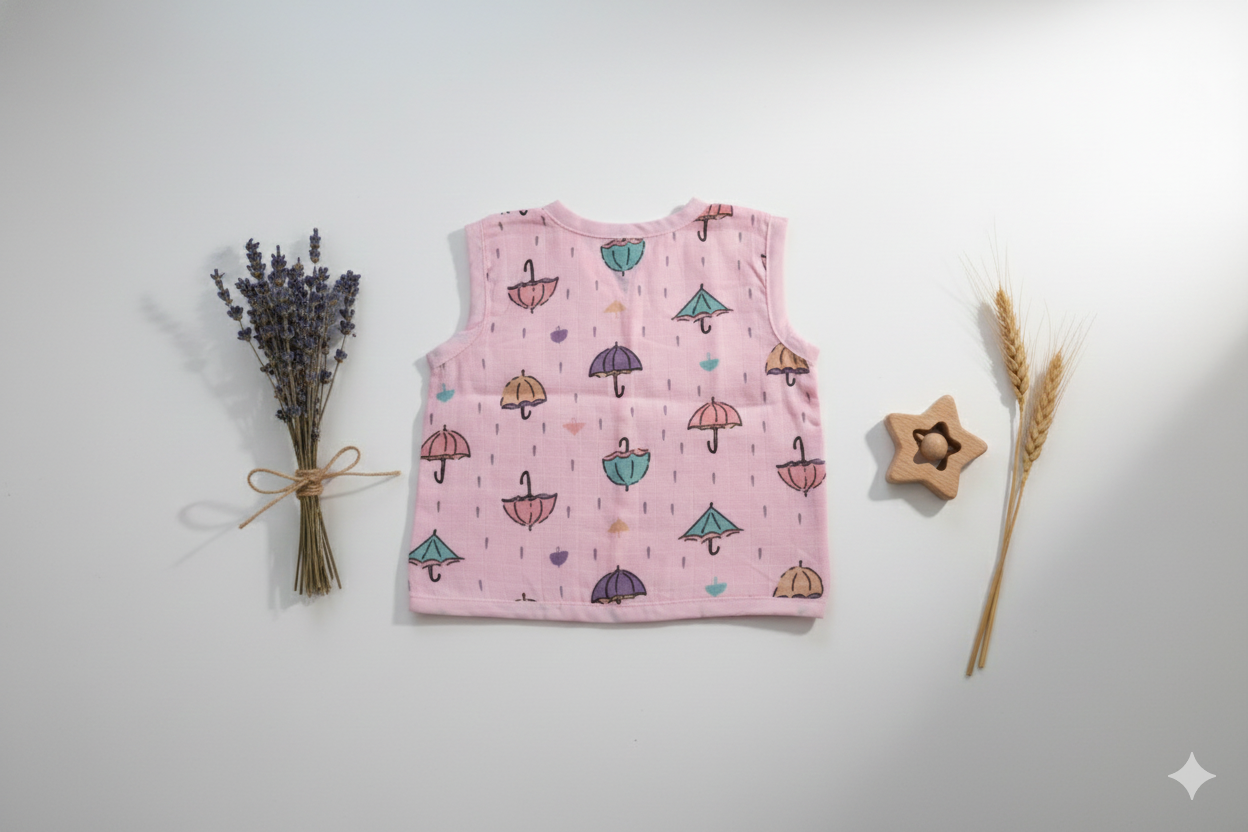 Muslin Sleeveless Jabla