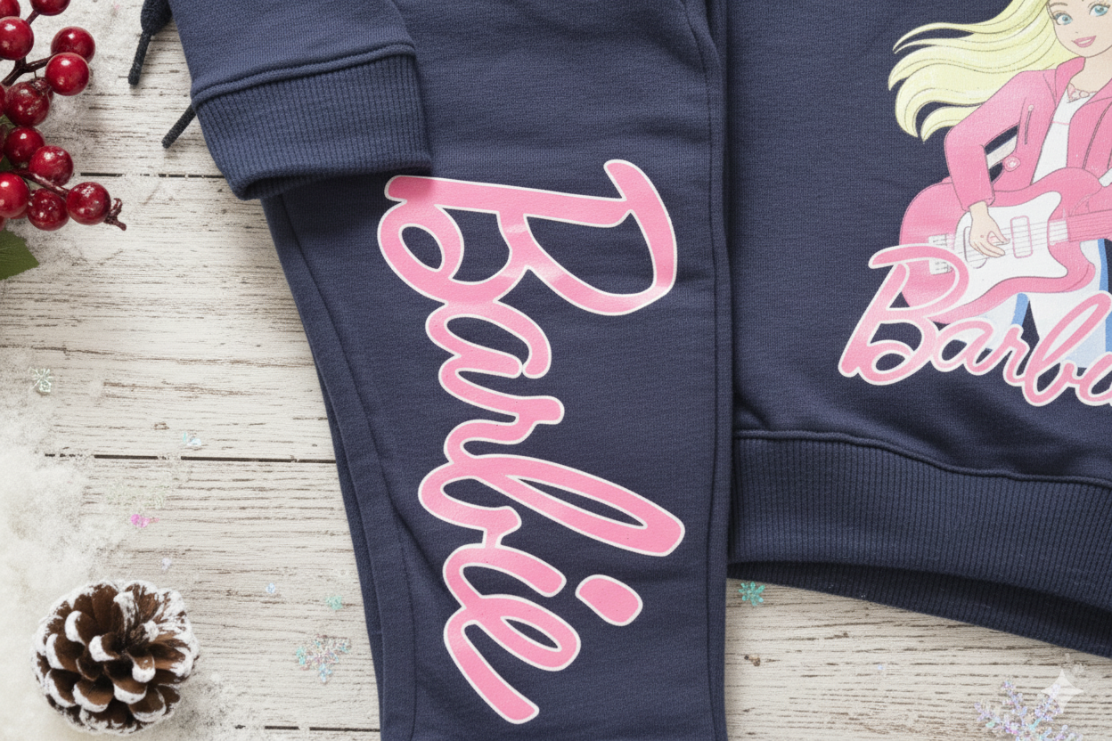 Ready to Rock Barbie Cotton Co-Ord Set for Babies & Toddlers