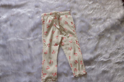 Premium Ribbed Cotton Cherry Print Co-ord Set for Baby Girls – photo 3