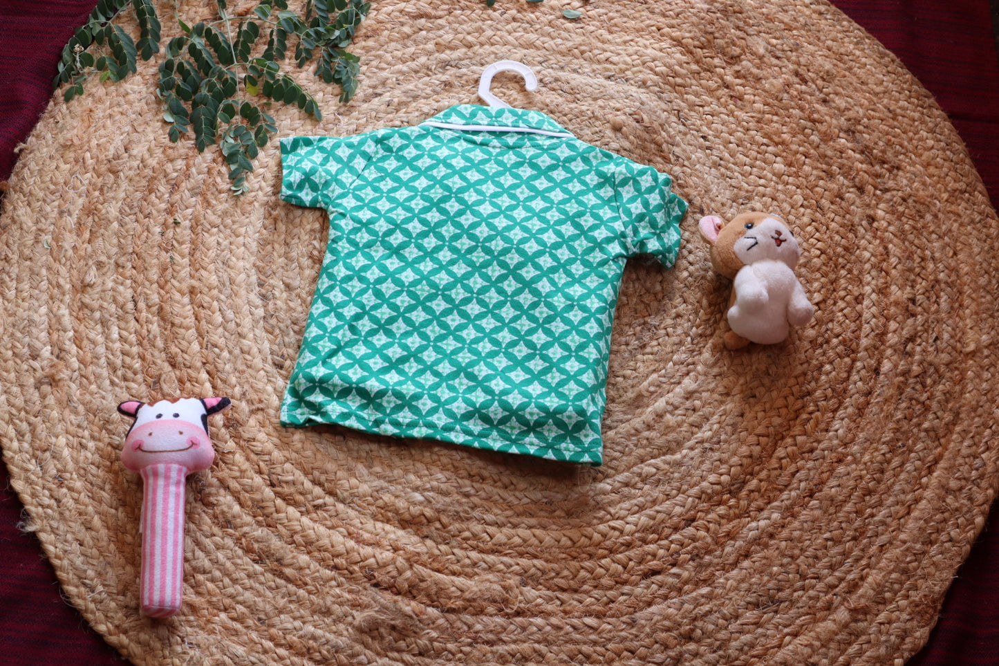 Cotton Green Printed Baby Nightsuit Set