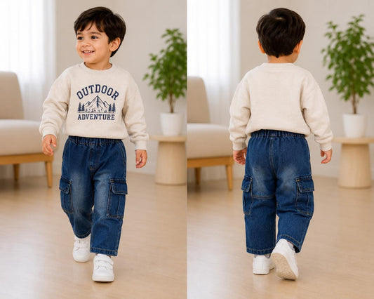 Classic Blue Denim Jeans – Unisex Baby & Toddler Jeans