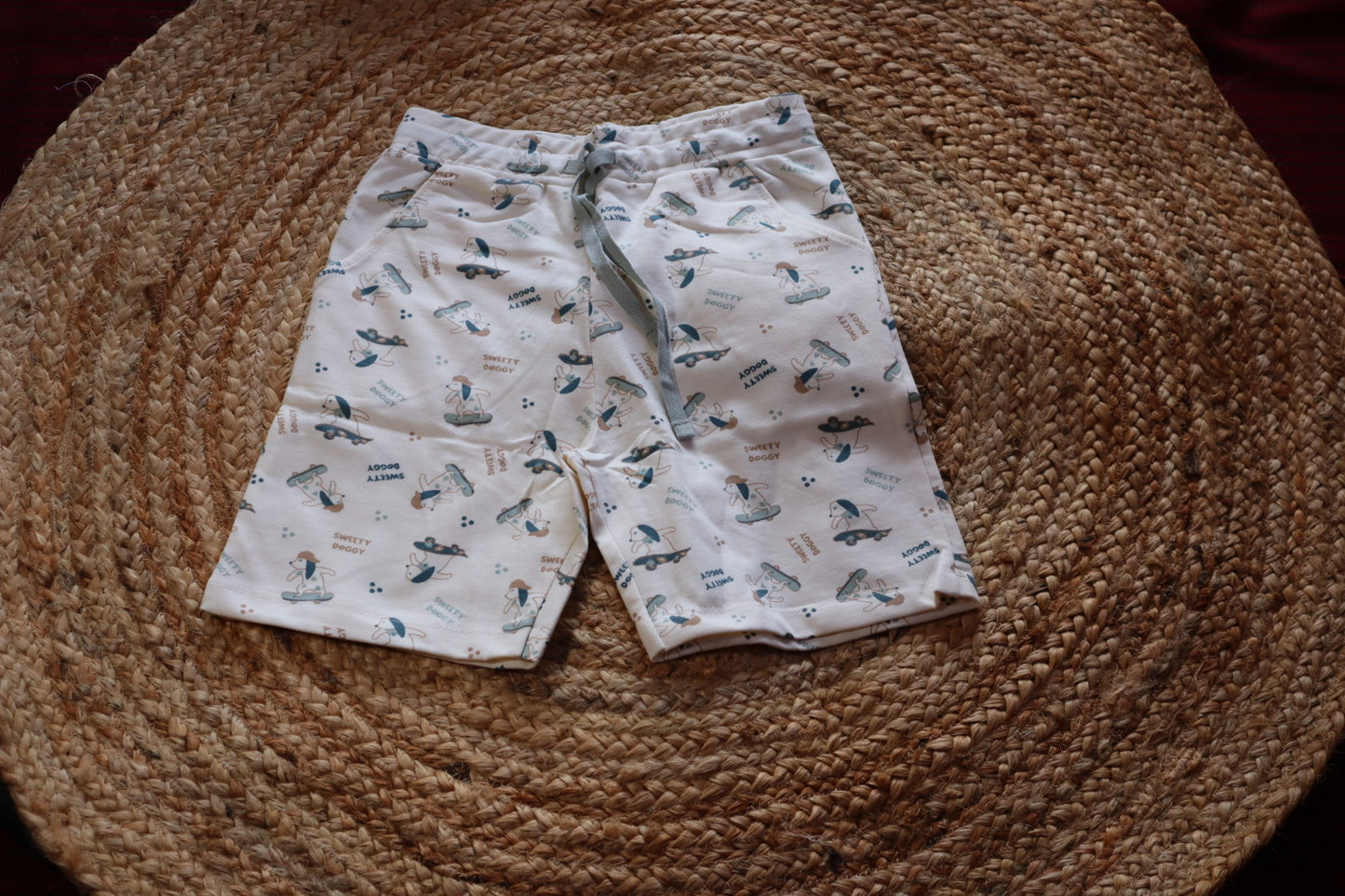 Cotton  Co-ord Set – Doggy Print T-Shirt & Pants