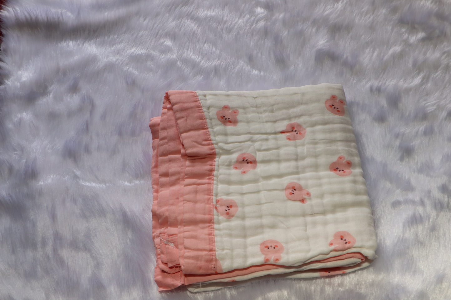 Premium 6-Layer Muslin  Blanket – Soft Cotton Crinkle Wrap (100x100 cm)