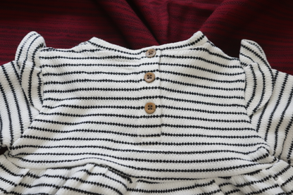 Cherry Strip Knit Baby Frock – photo 4