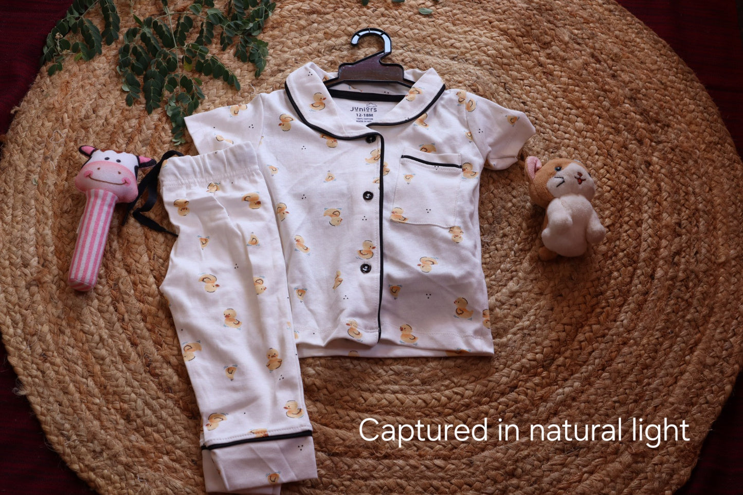 Cotton Duck Print Baby Nightsuit Set